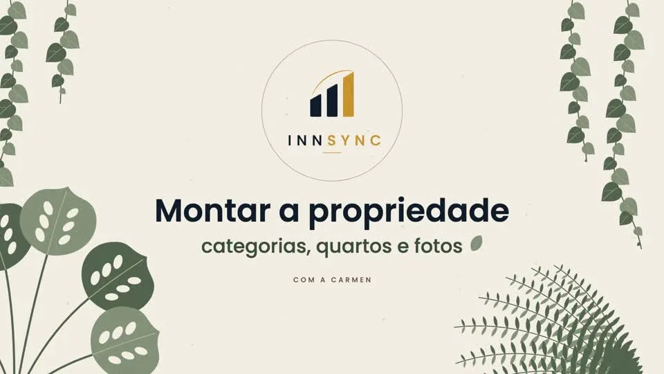 Montar a propriedade: categorias e quartos